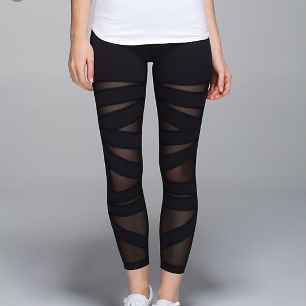 Lululemon High Times Mesh Cutout Leggings