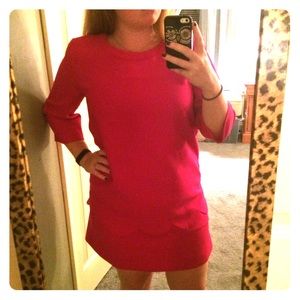 Kate spade scalloped pink dress