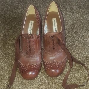 American Eagle Brown Heel Booties
