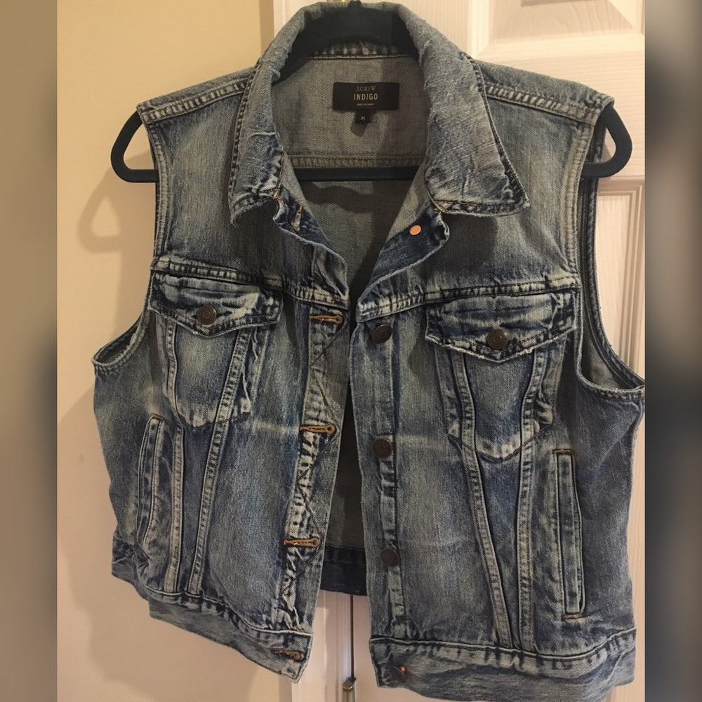 J. Crew Indigo Jean Vest