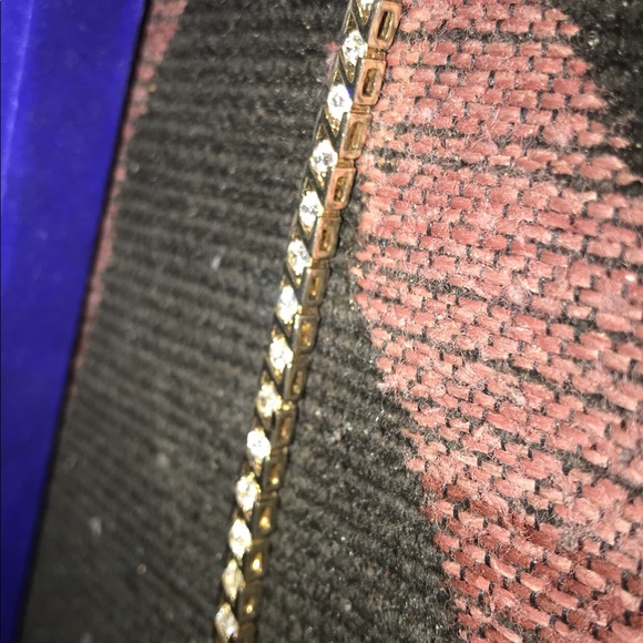 14Kt Gold 2 Ct Genuine Natural Diamond Tennis Bracelet  2ct 14kt gold bracelet