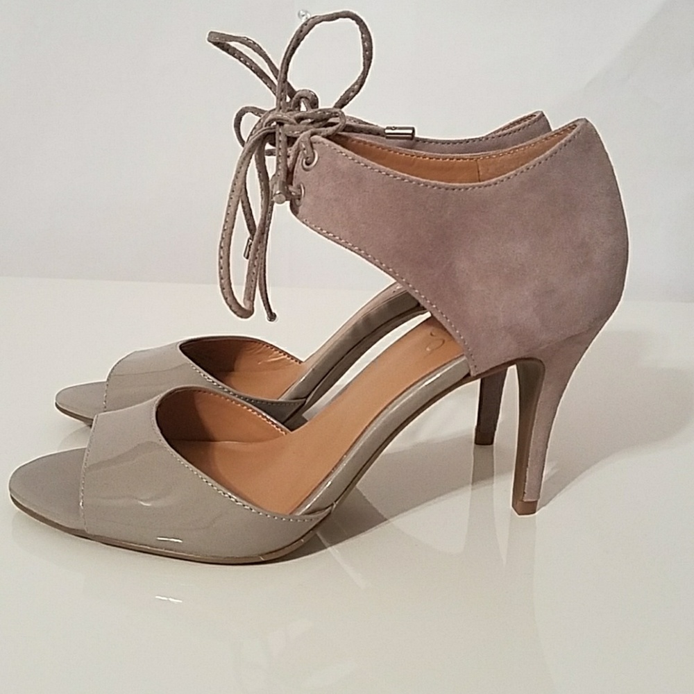 Franco Sarto grey heels