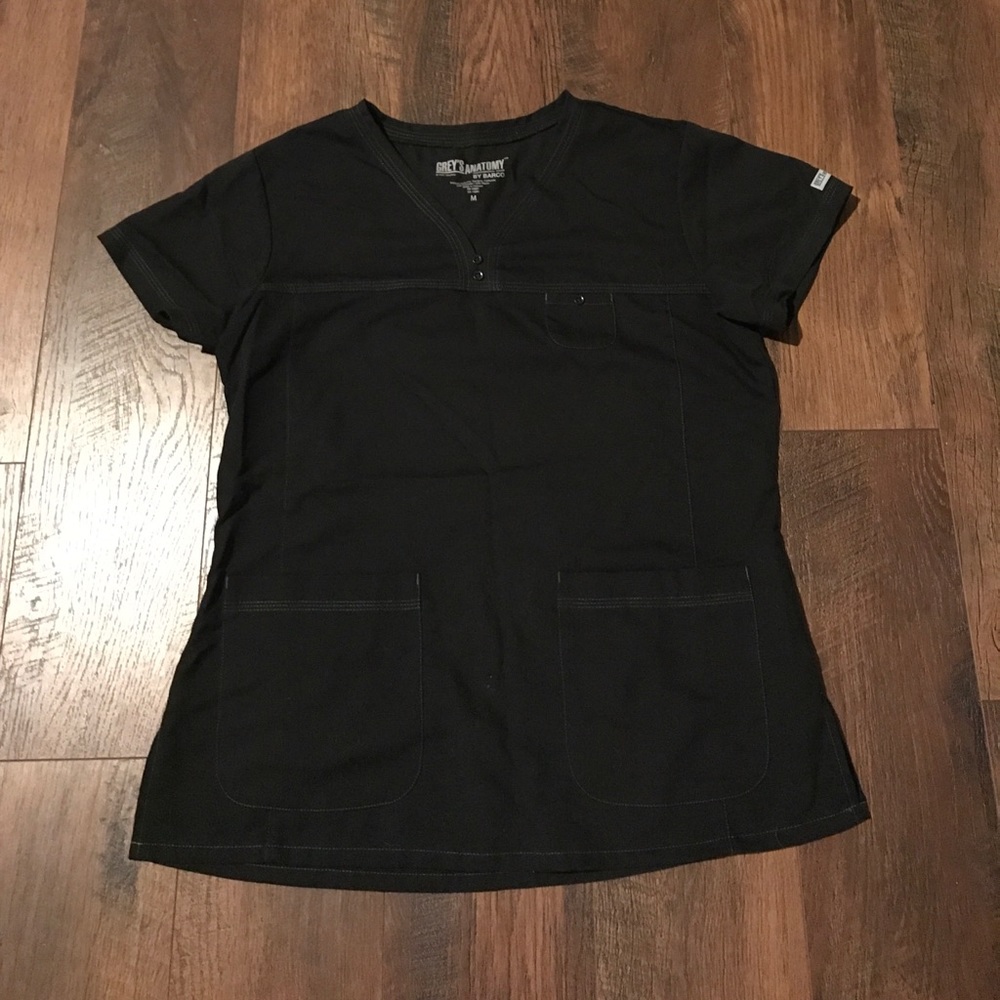 Greys anatomy scrub set black