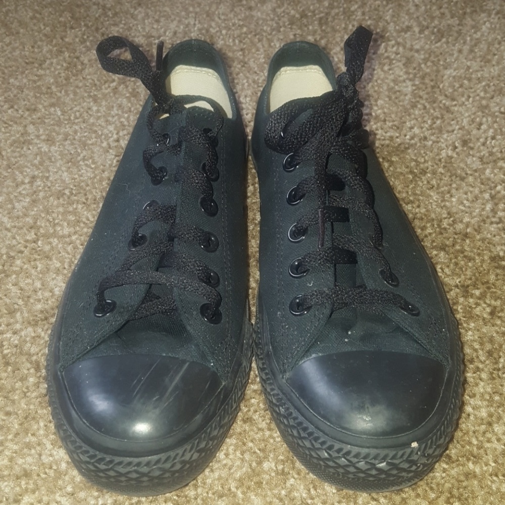 All Black Converse