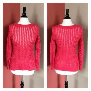 F21 Bright Pink Knit Pullover