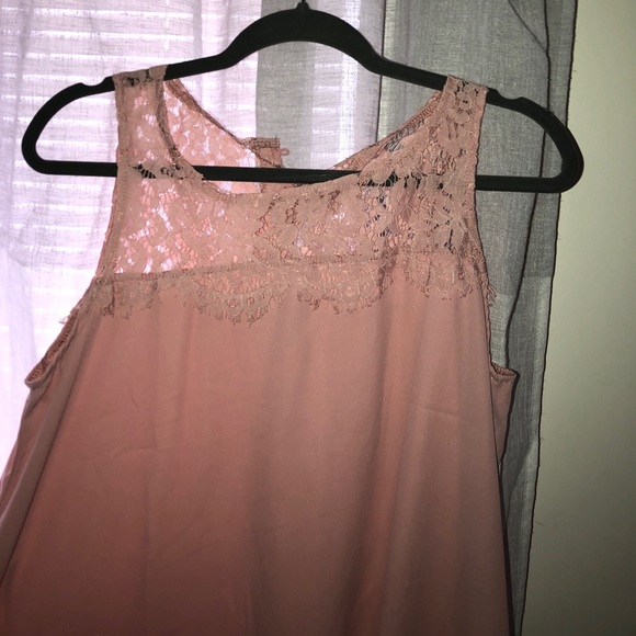 NWOT blush and lace top - Picture 3 of 3