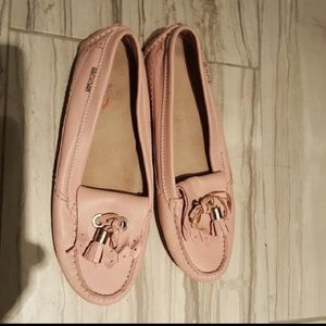 Burberry Pale Pink Blush Moccasins