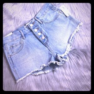 Pacsun bullhead high waist denim shorts women’s