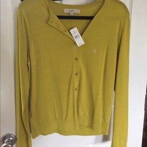Greenish/yellow loft cardigan