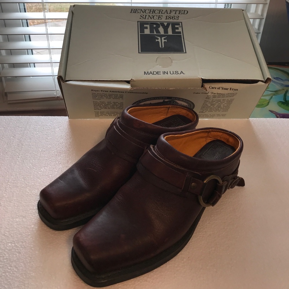 Frye Harness Mule Clogs 9m