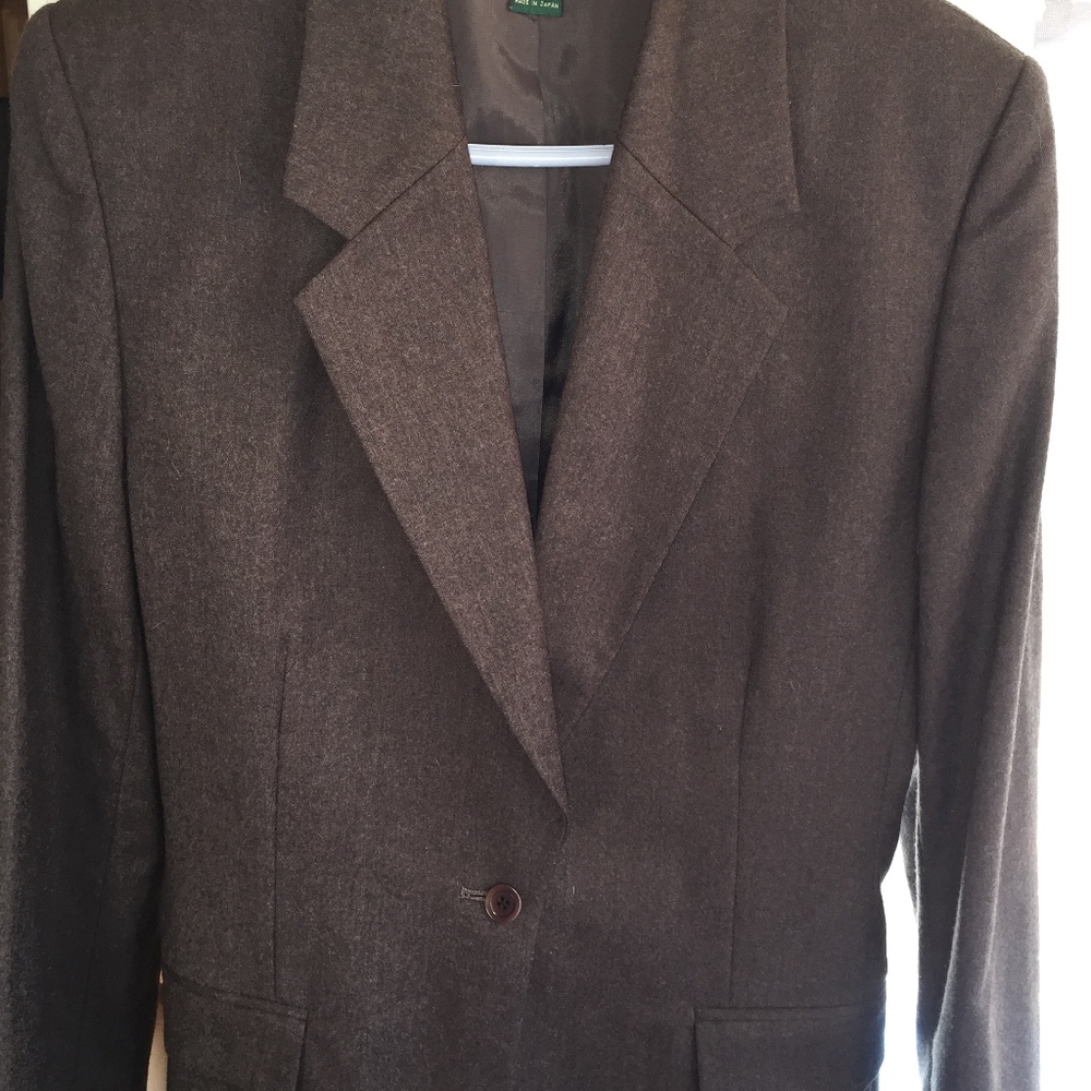 J CREW wool/Japan lined brown blazer/Beautiful - Picture 5 of 8