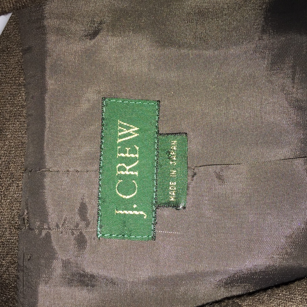 J CREW wool/Japan lined brown blazer/Beautiful - Picture 6 of 8