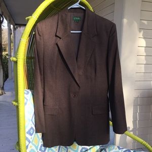 J CREW wool/Japan lined brown blazer/Beautiful