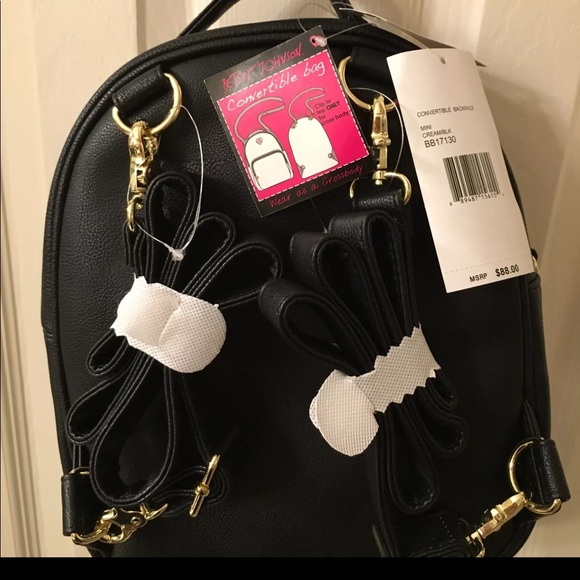 Backpack Betsey Johnson Convertible Backpack/Xbody - Picture 3 of 4