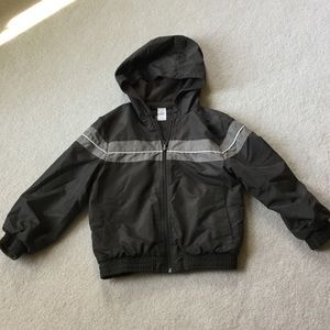 Boys lightweight FLEECE LINED jacket reversible