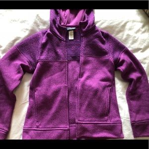 Purple Patagonia zip up hoodie sz s