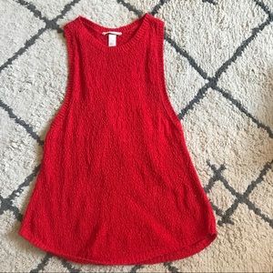 H&M Red tank sweater
