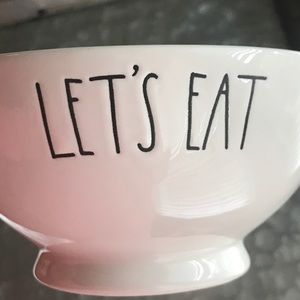 Rae Dunn By Magenta LET'S EAT bowl NWT