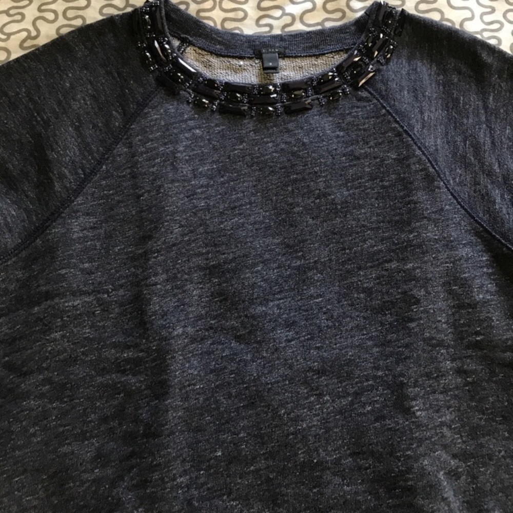 Jcrew jeweled sweatshirt.