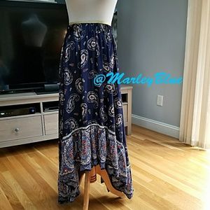 Beautiful Blue Paisley Skirt