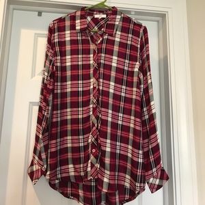 Brand new never worn  NSR plaid button down