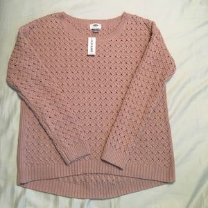 Old Navy Hi-Lo Honeycomb-Stitch Sweater