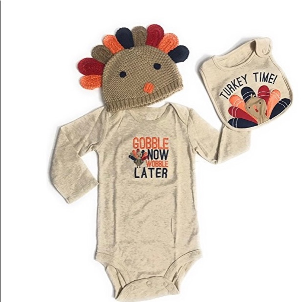 Thanksgiving Perfect outfit for baby! 6 Mo & 3 Mo