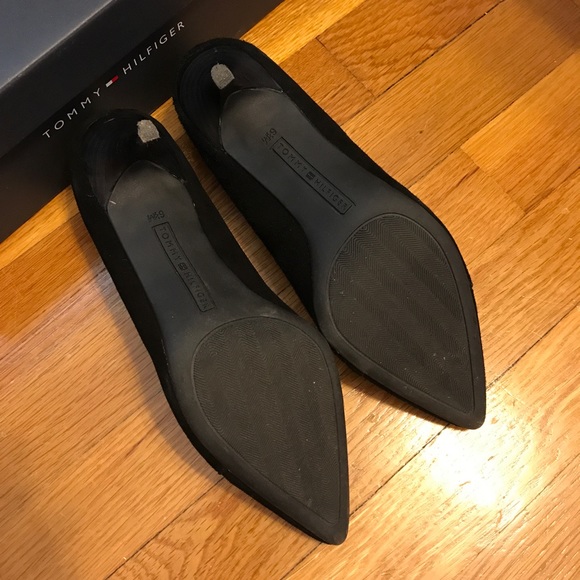 Tommy Hilfiger black multi suede Twjuline heel - Picture 4 of 6