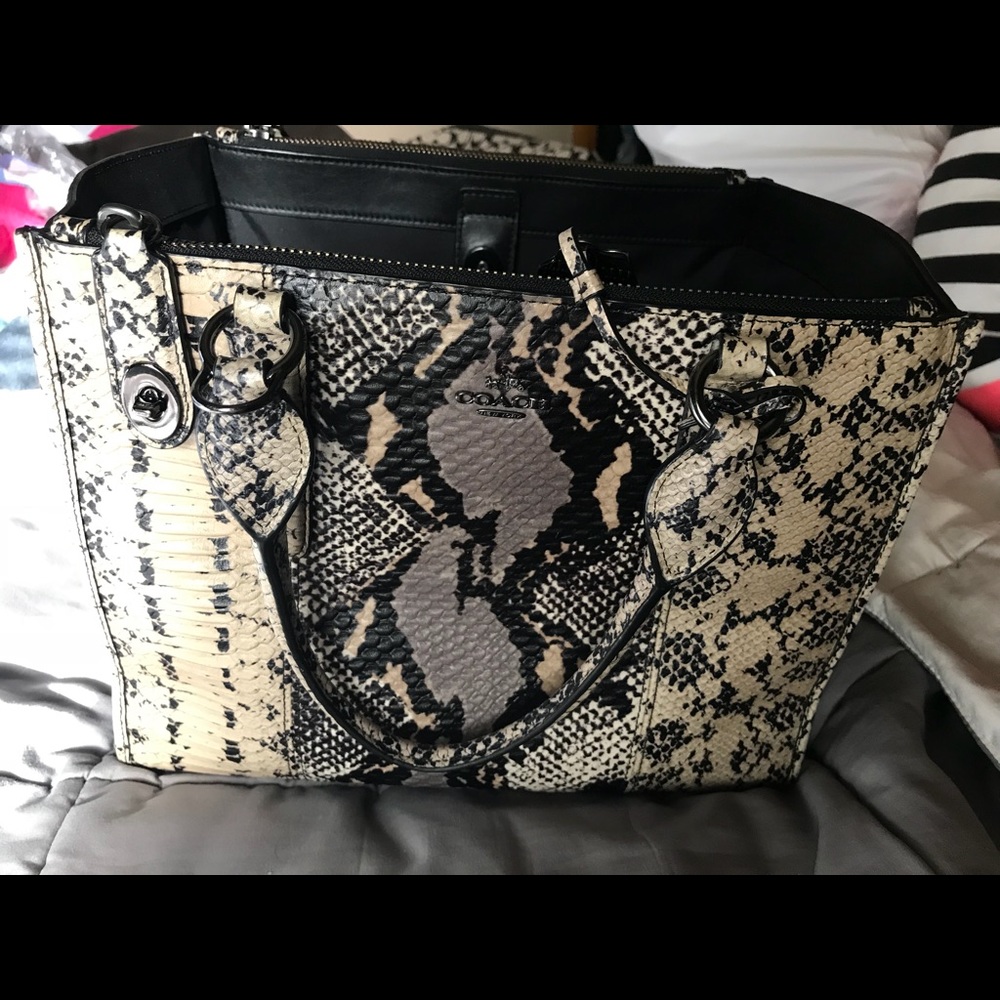 Coach purse Snake