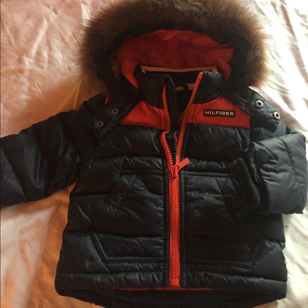 Tommy Hilfiger coat and hat .