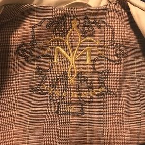 Mackage belted trench coat beige leather Small