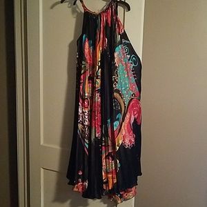 Colorful Satin Dress