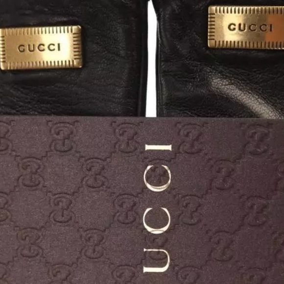 NEW authentic GUCCI leather glove with box - Picture 6 of 7