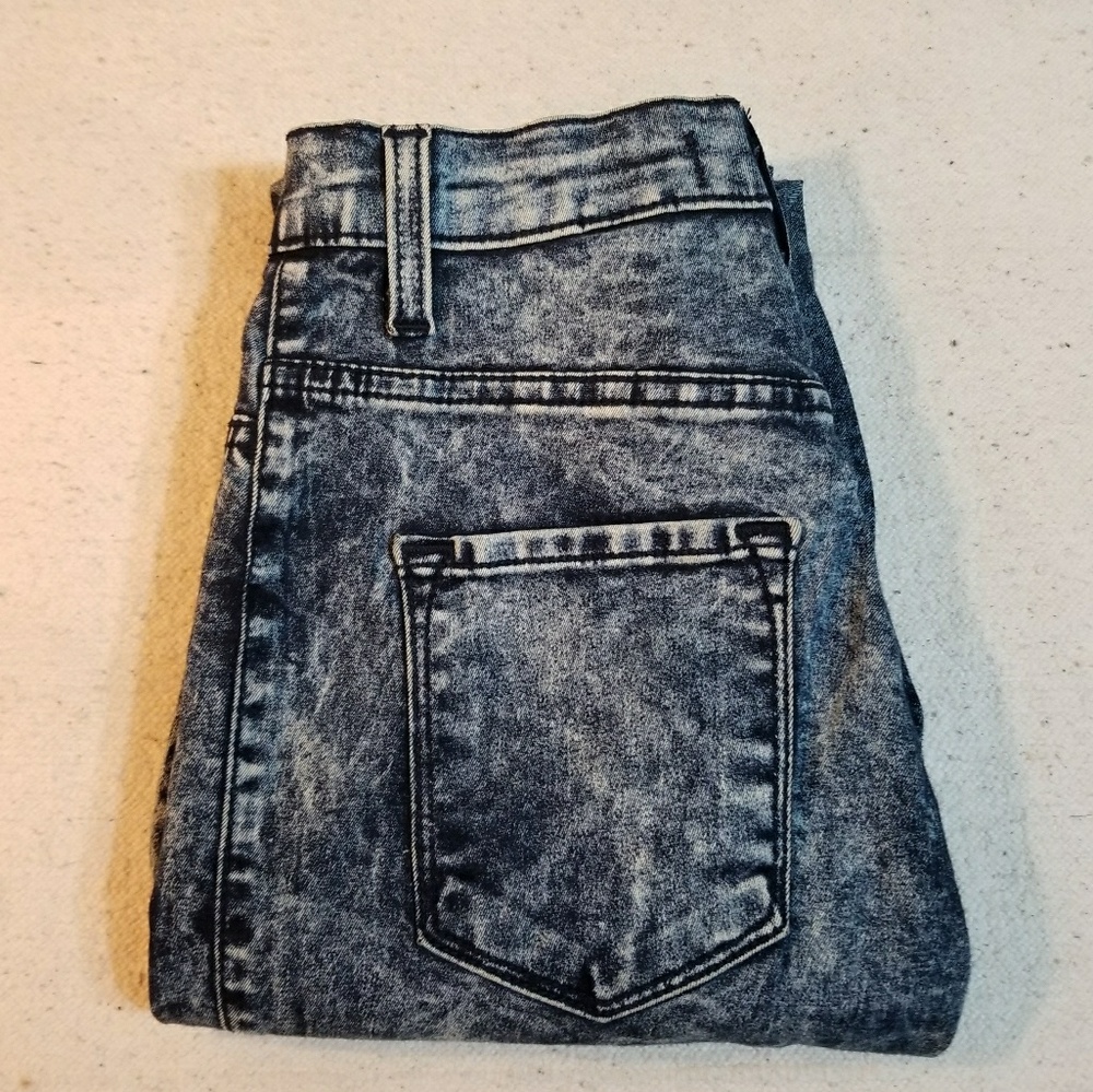 Vibrant by MIU High Waist Acid Wash Skinny Jeans
