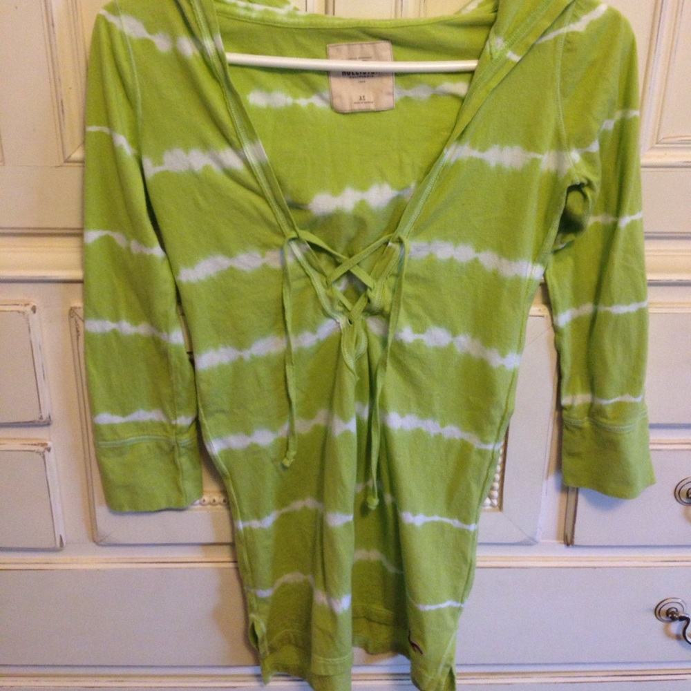 Hollister tie dye hooded top