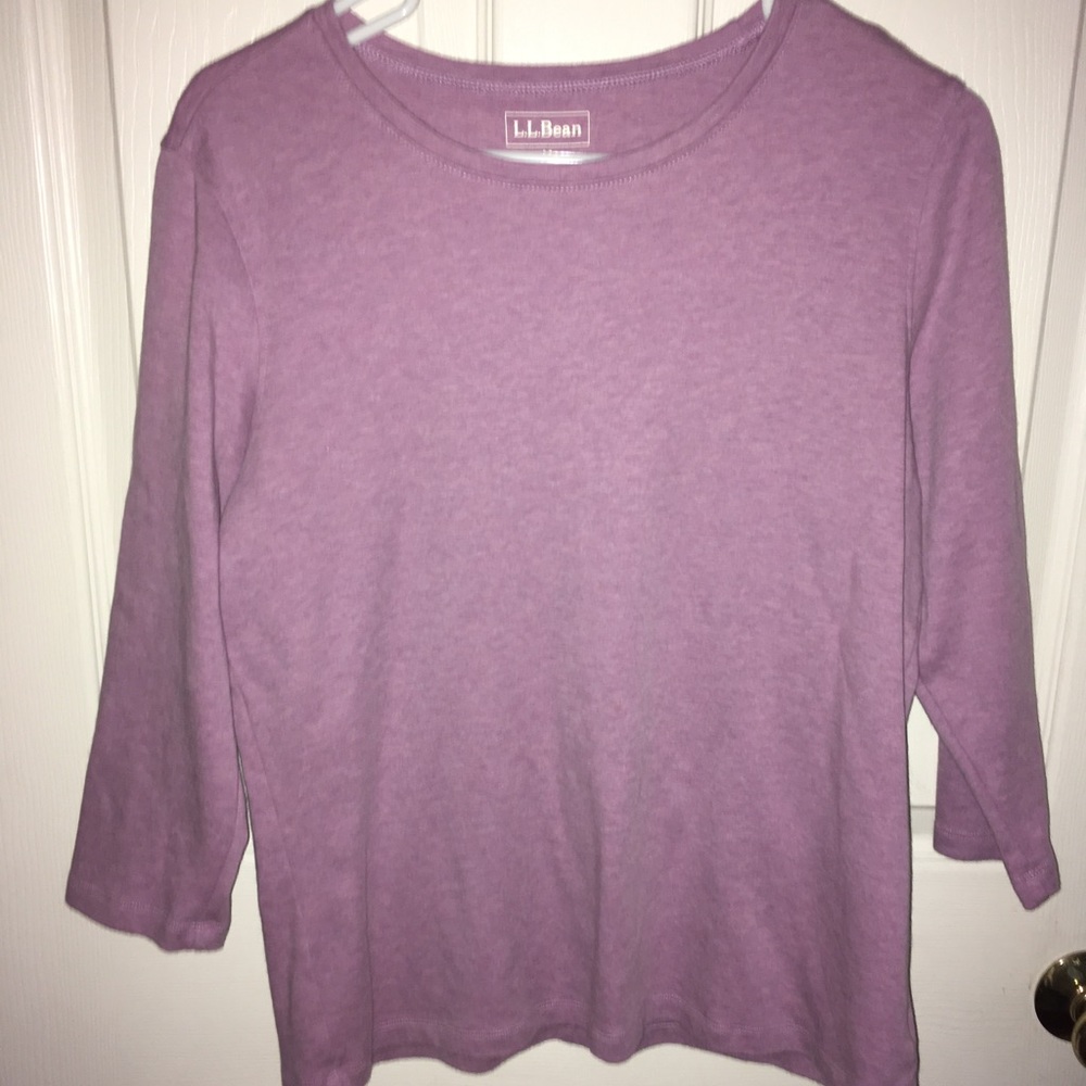 🌻LLBean szM cashmere/cotton 3/4 sleeve new top🌻