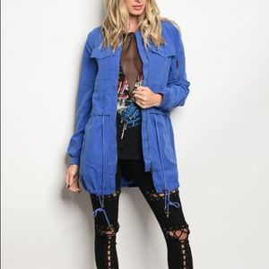 Blue utility jacket-so soft!