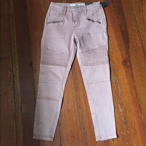 Millennial pink Moto Jeggings