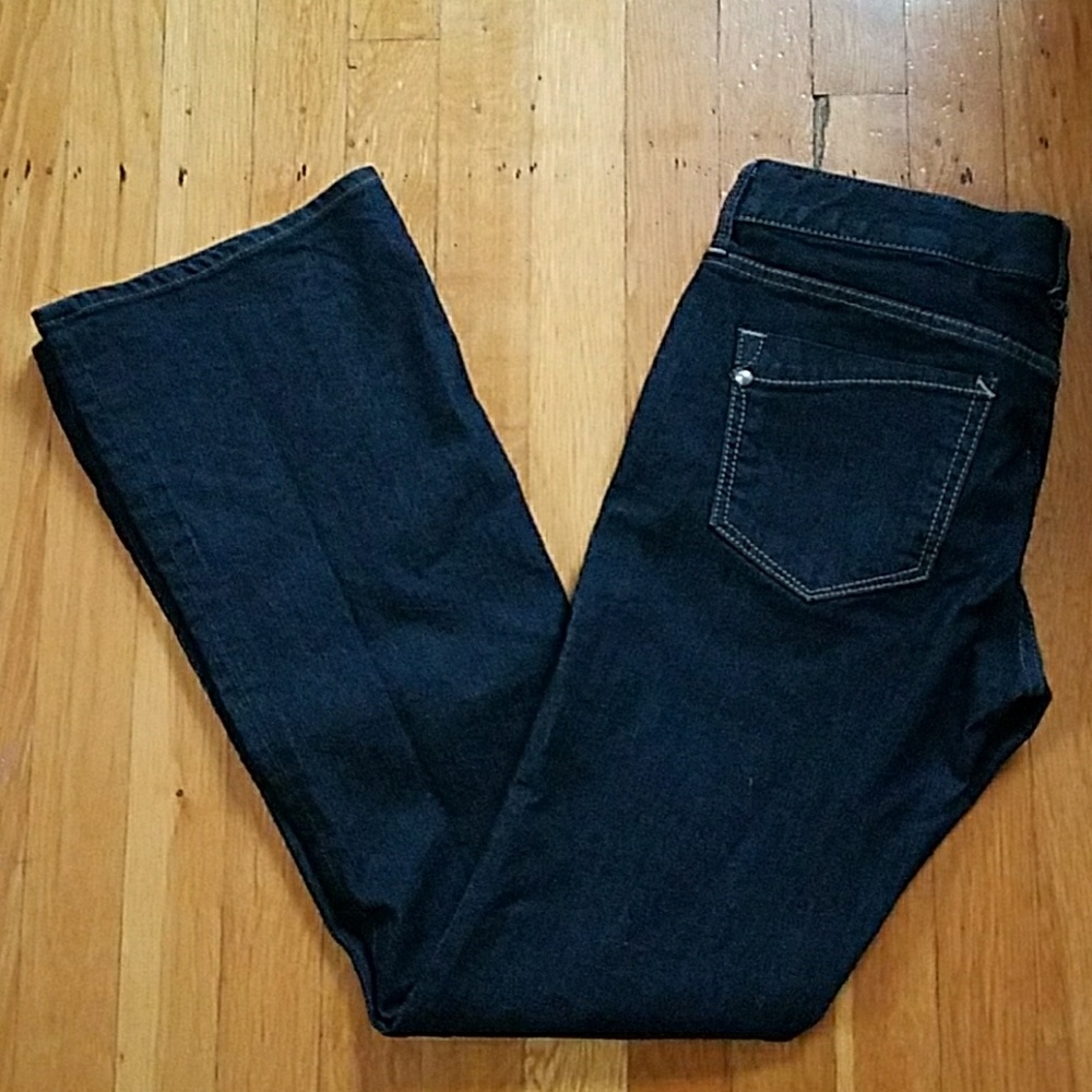Express Stella Boot cut dark wash jeans