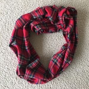 Christmas Plaid Infinity Scarf