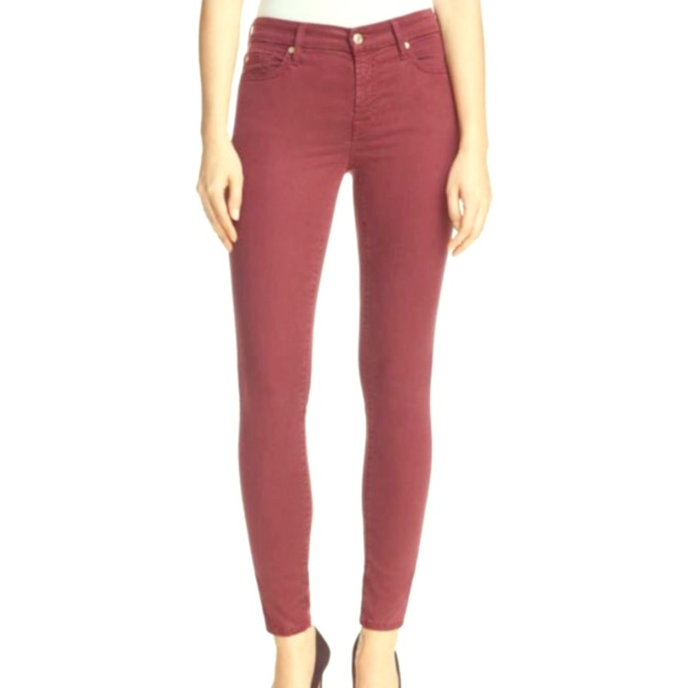 Skinny 7 For All Mankind Jeans in Mulberry