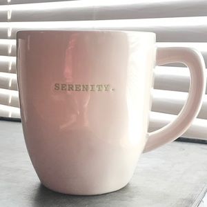 Rae Dunn By Magenta SERENITY green typewriter Mug
