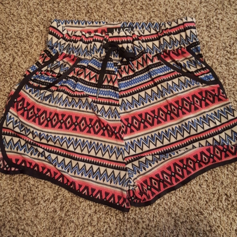 Tribal print shorts!