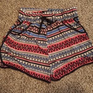 Tribal print shorts!