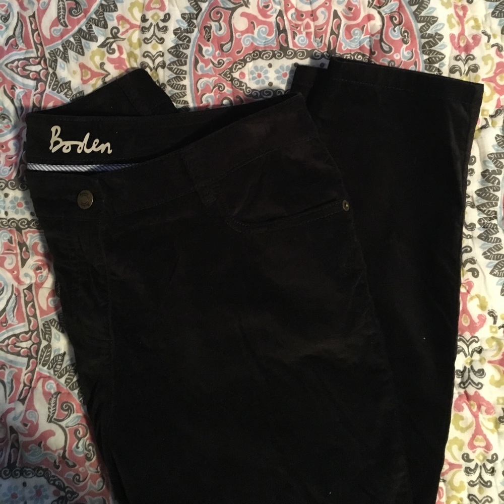 Boden black Velvet Jeans