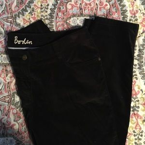 Boden black Velvet Jeans