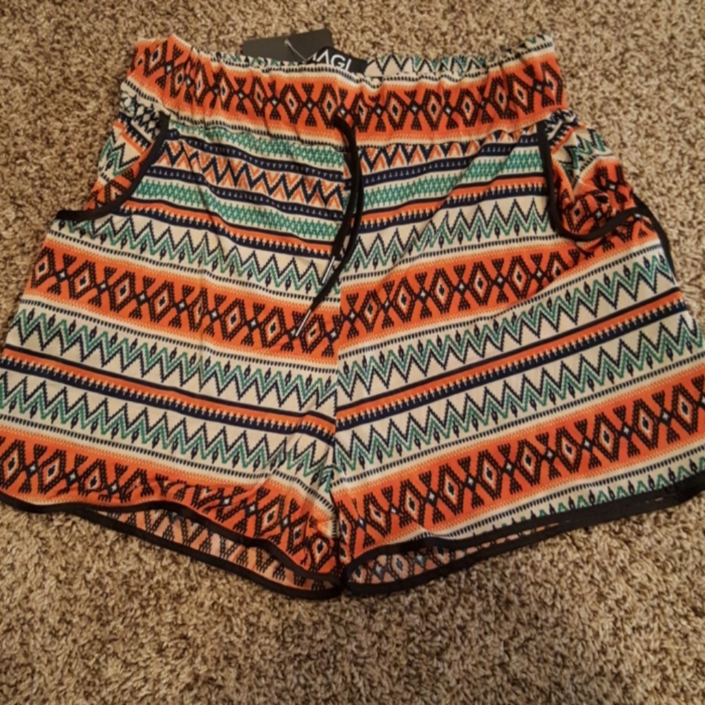 Tribal print shorts