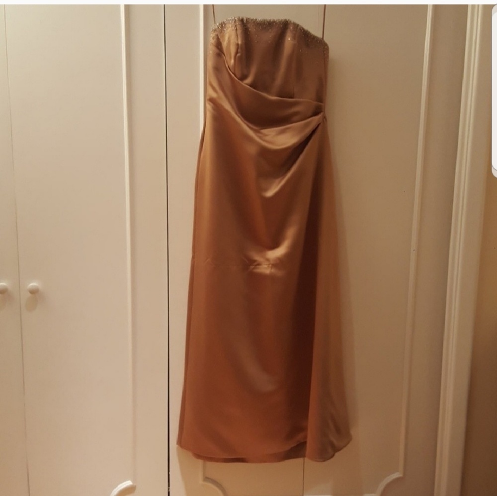 Gold Evening Gown w/wrap