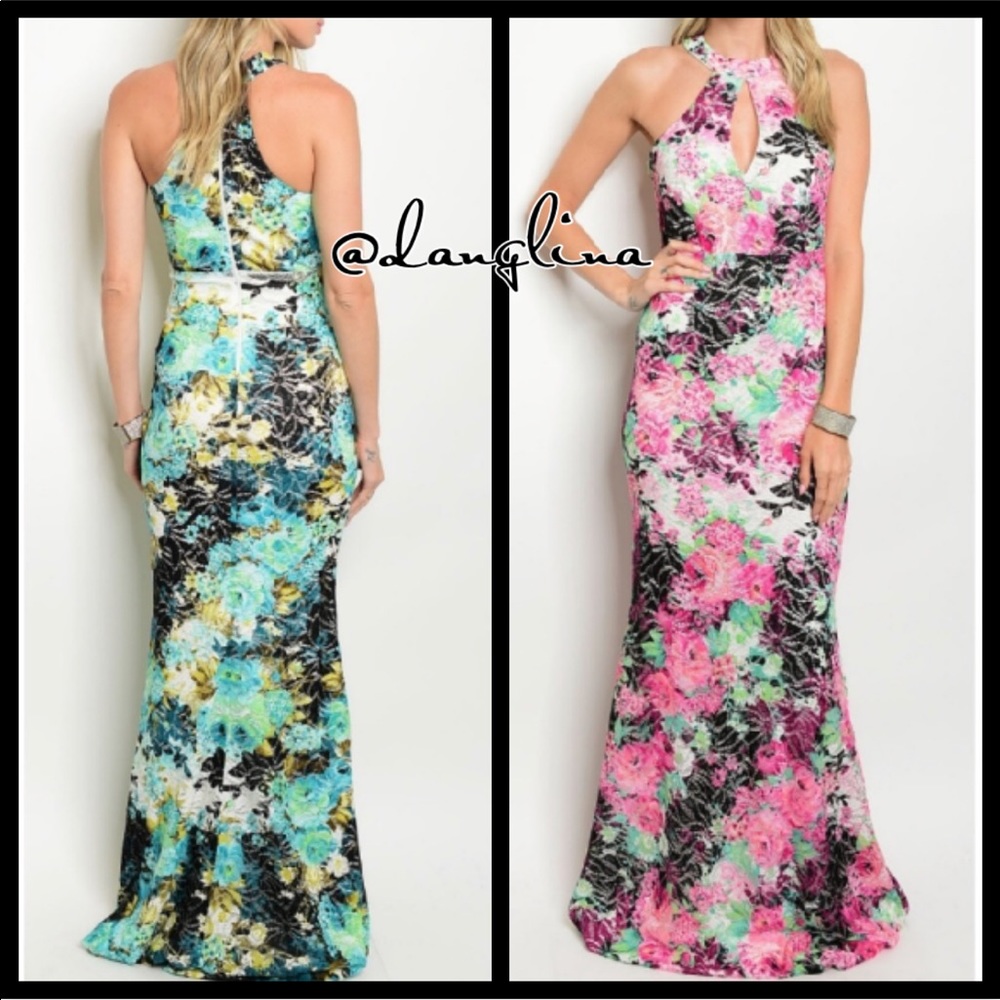 ❣️ Sale was 45$ down sizing ❣️ fantastic floral maxi dress - Picture 3 of 4
