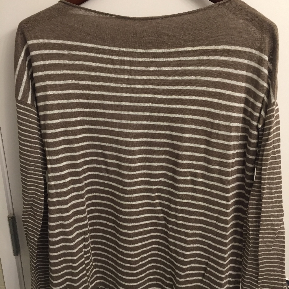 Vince Linen Stripped Sweater, Size M